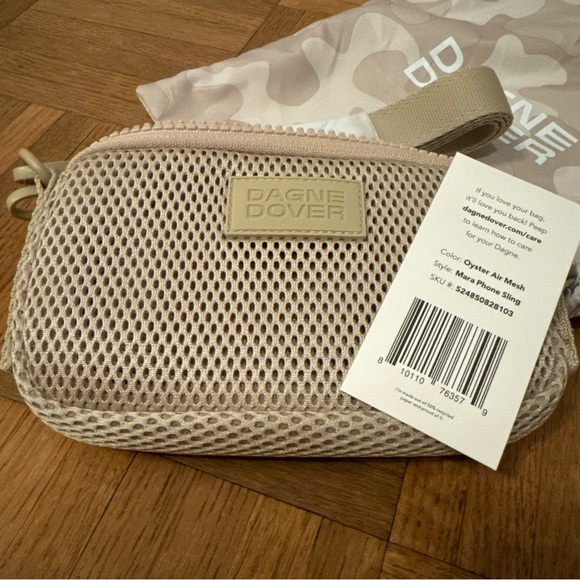 SOLD💟Dagne Dover Women's Mara Phone Sling Crossbody Oyster Air Mesh - Picture 3 of 5